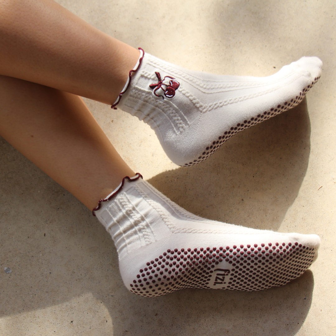 Cherry On Top Grip Socks image 5