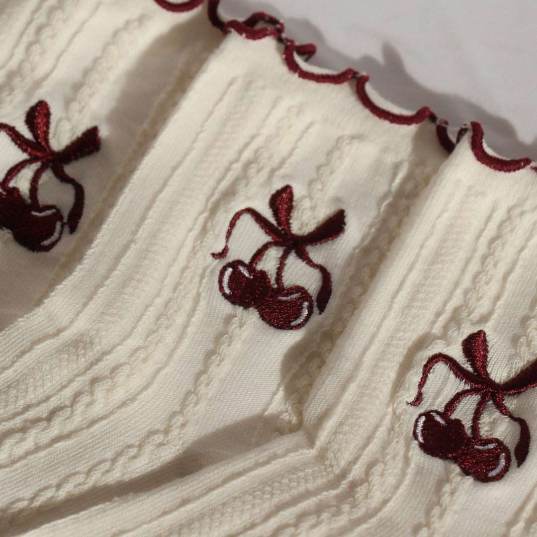 Cherry On Top Grip Socks image 1
