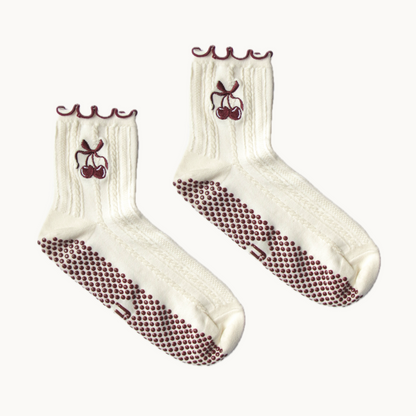 Cherry On Top Grip Socks image 2